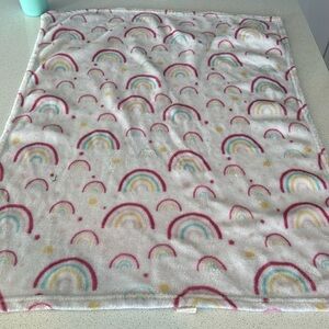 Parents Choice Baby Blanket White Rainbow Dots Circles Walmart